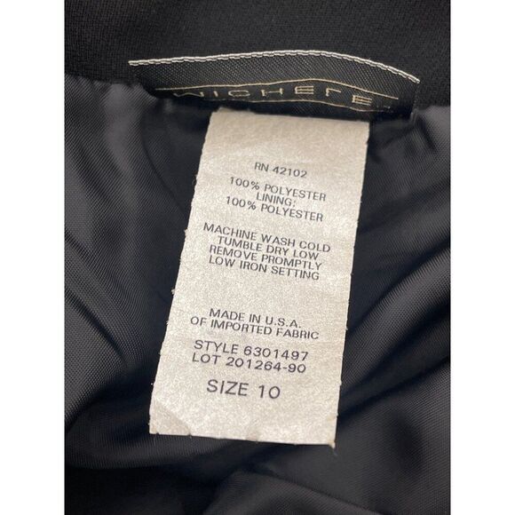 Michele Women Black Belted Maxi Skirt Size 10 NWT - Picture 6 of 7